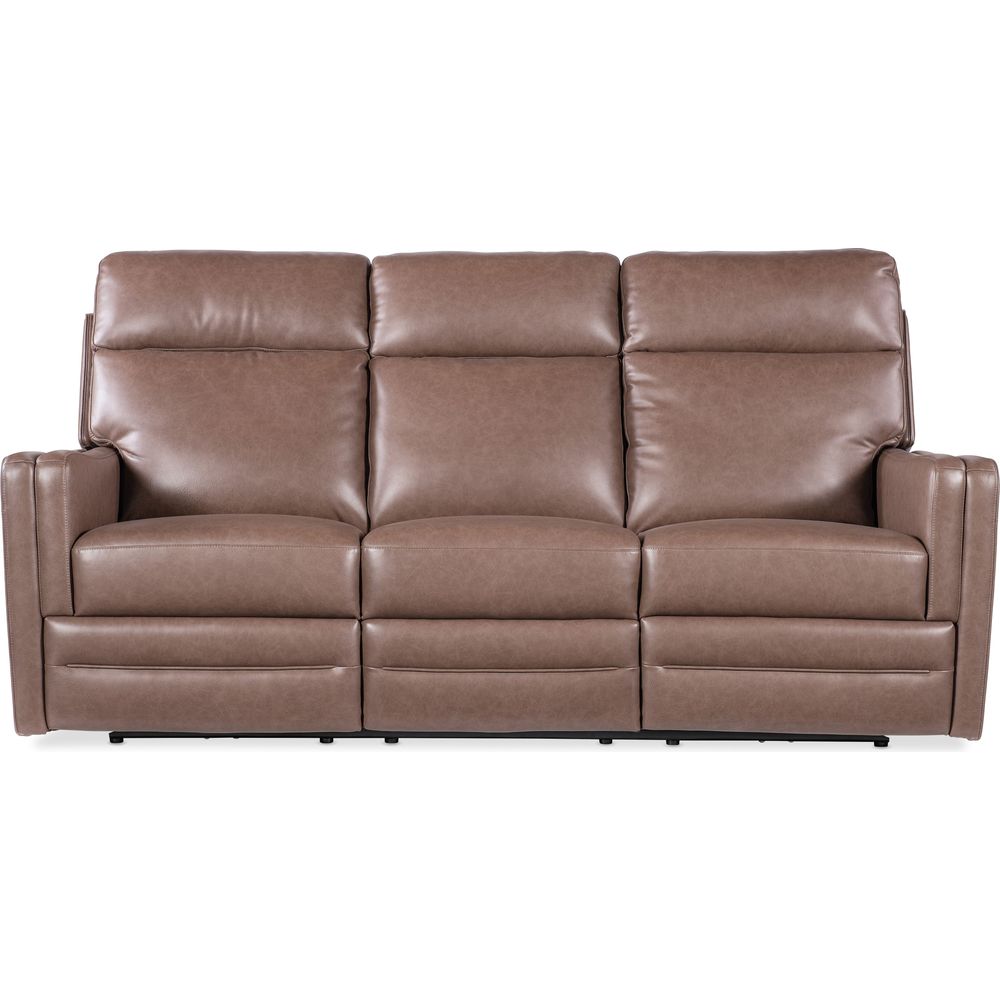 Sofas: Recliners Twain Zero Gravity Power Sofa w/Power Headrest and Lumbar - Brown