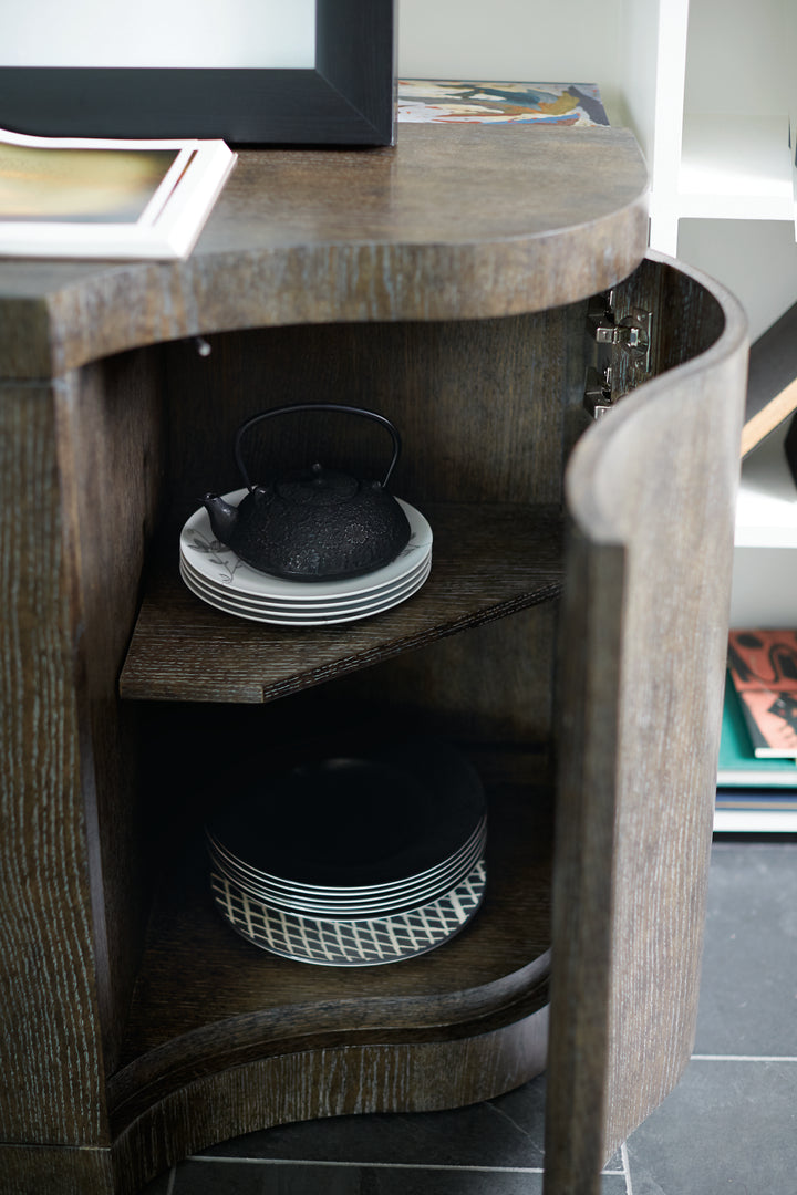 Cerused Charcoal Linea Buffet