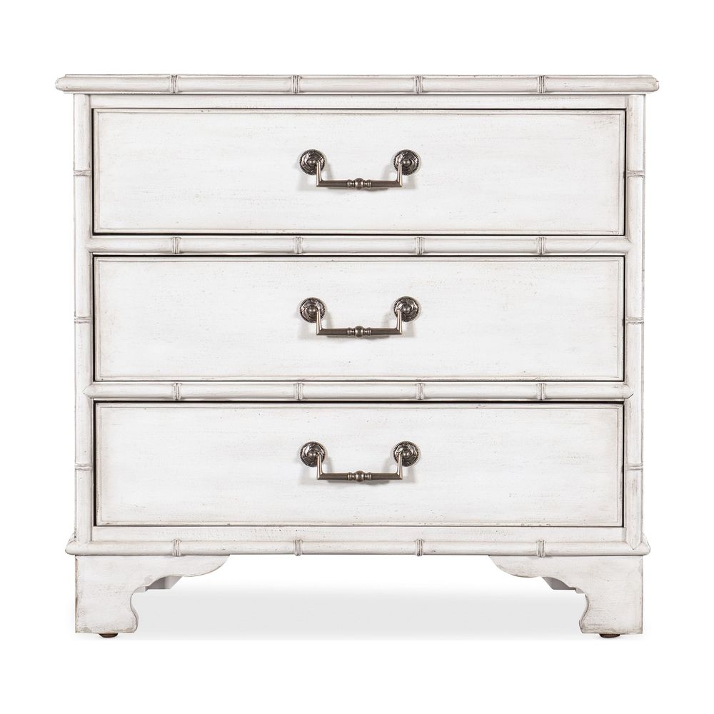 Nightstands Theodore Three-Drawer Nightstand - Whites/Creams/Beiges