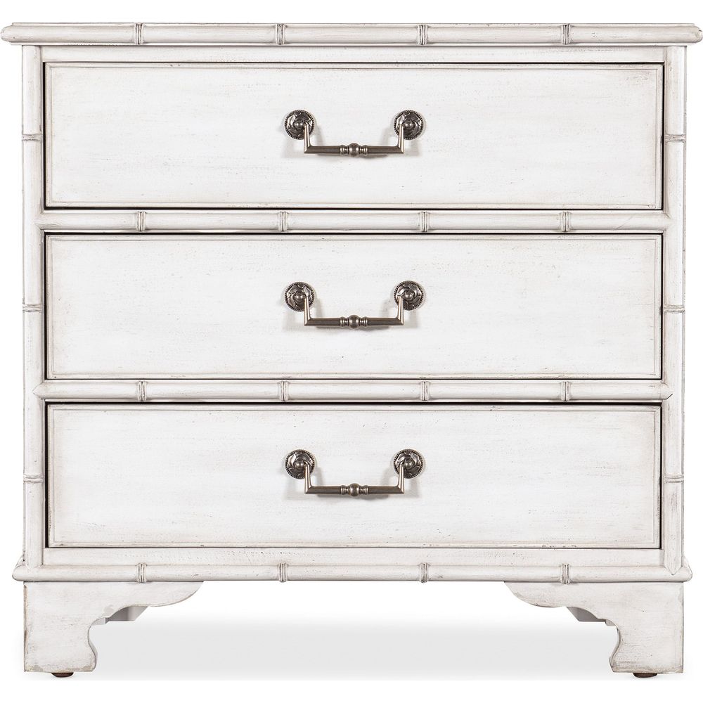 Nightstands Charleston Three-Drawer Nightstand - Whites/Creams/Beiges