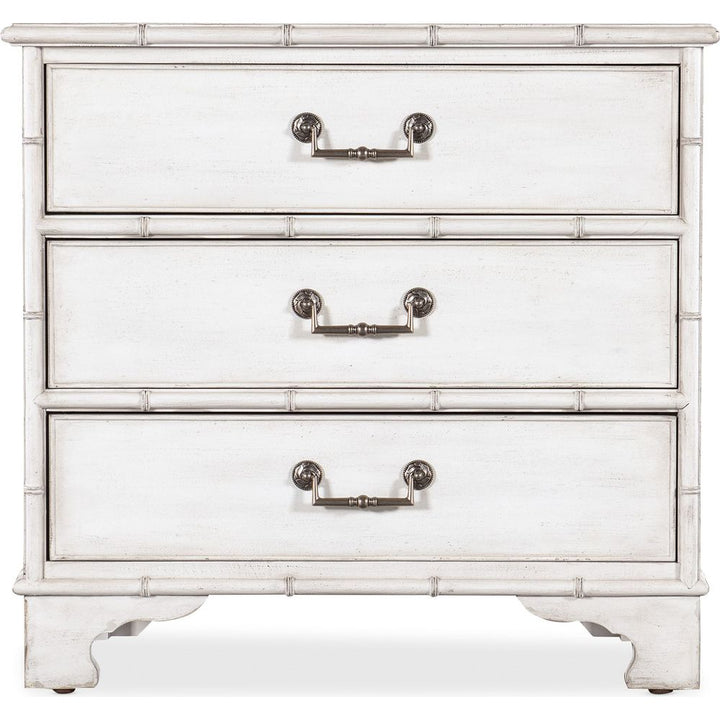 Nightstands Charleston Three-Drawer Nightstand - Whites/Creams/Beiges