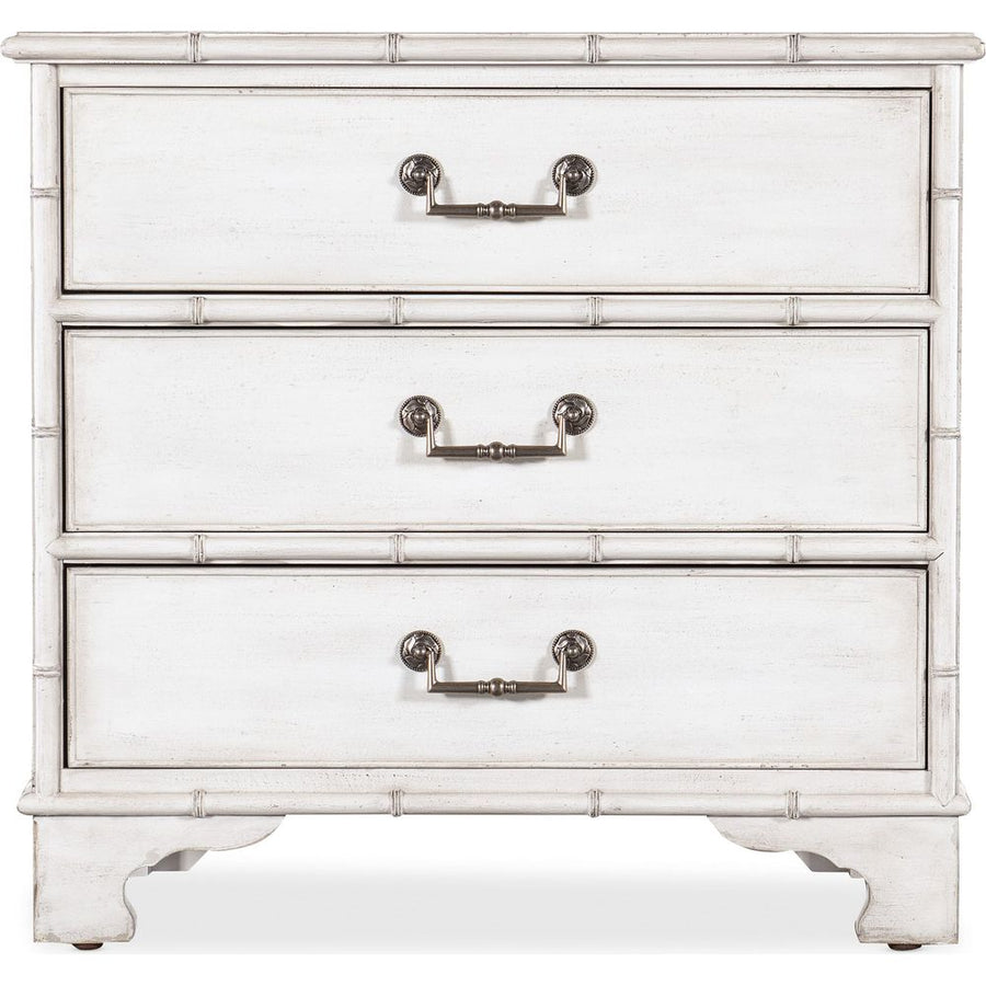 Nightstands Charleston Three-Drawer Nightstand - Whites/Creams/Beiges