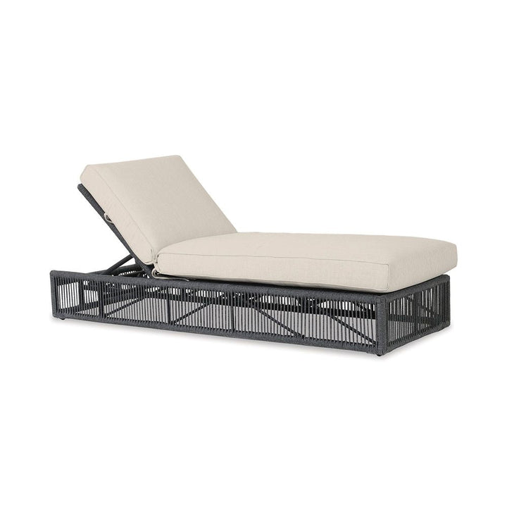 Outdoor Chaises Milano Adjustable Chaise in Echo Ash w/ Self Welt