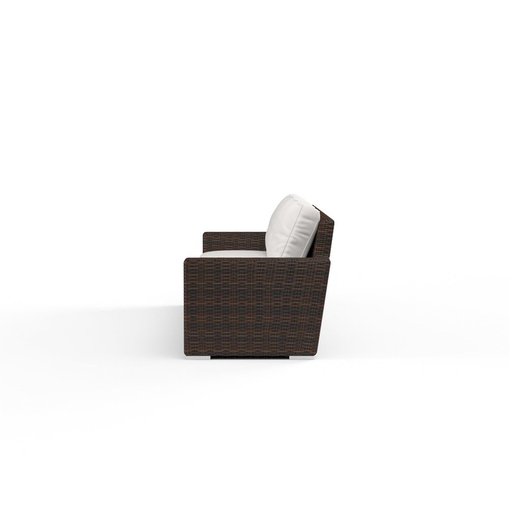 Outdoor Sofas and Sectionals Montecito Sofa in Canvas Flax w/ Self Welt