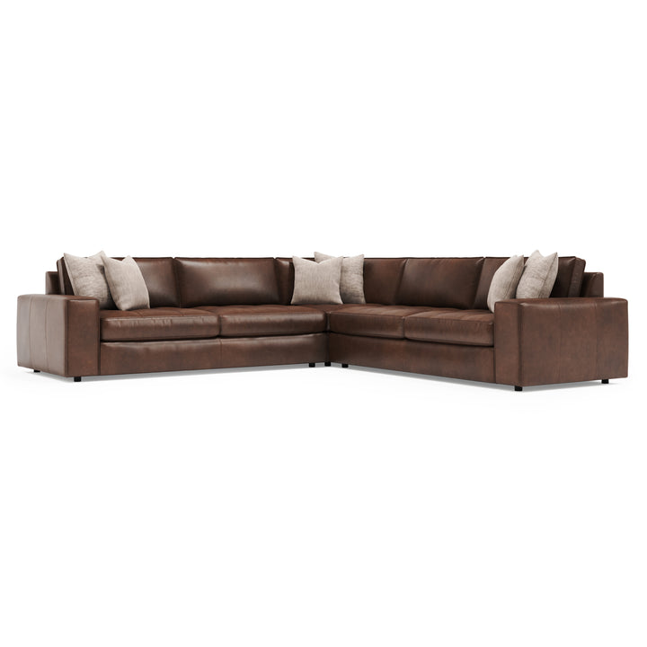 Nest 3-Piece Corner Leather Sectional