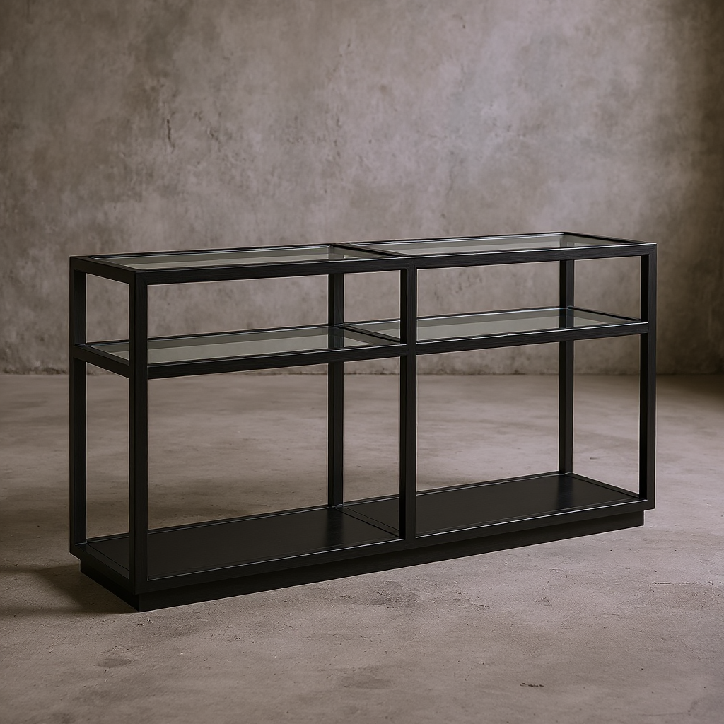 Glaze Console Table Onyx
