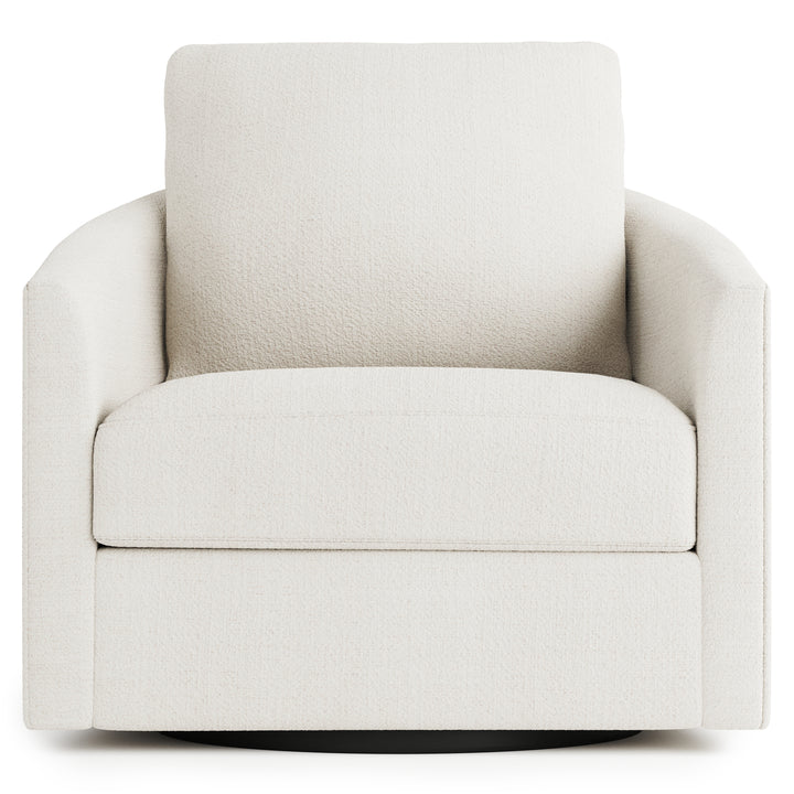 Astoria Fabric Swivel Chair White