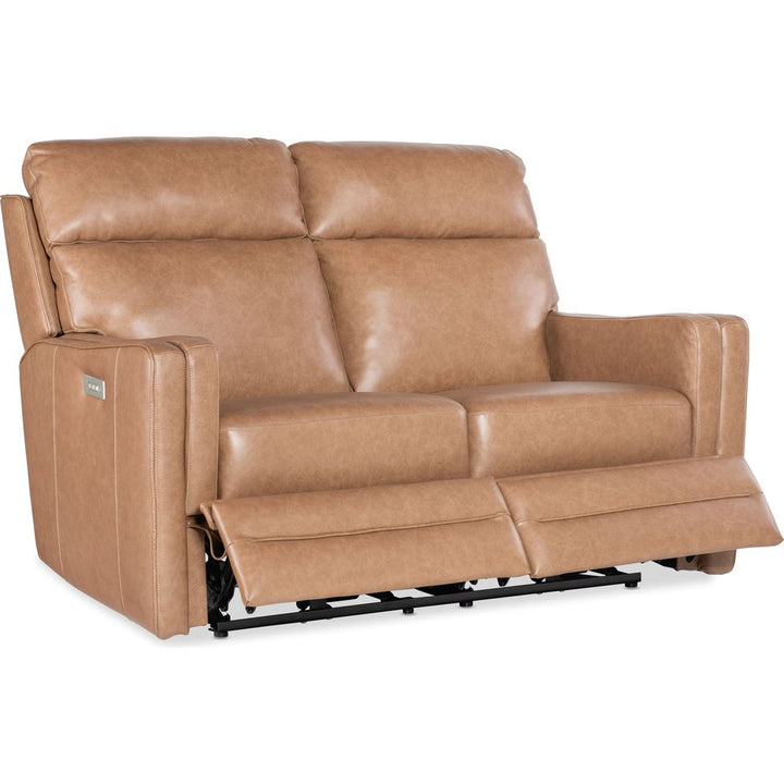 Twain Zero Gravity Power Loveseat w/Power Headrest and Lumbar - Brown