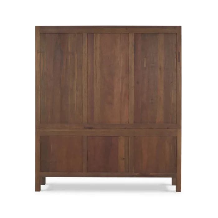 Silvia Reclaimed Teak Wine Cabinet-Bramble-BRAM-85056TSW-RNAT-Bookcases & Cabinets-5-France and Son