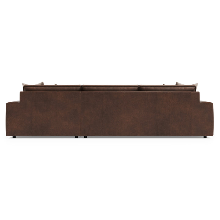 Nest 2-Piece Right Facing Leather Sectional