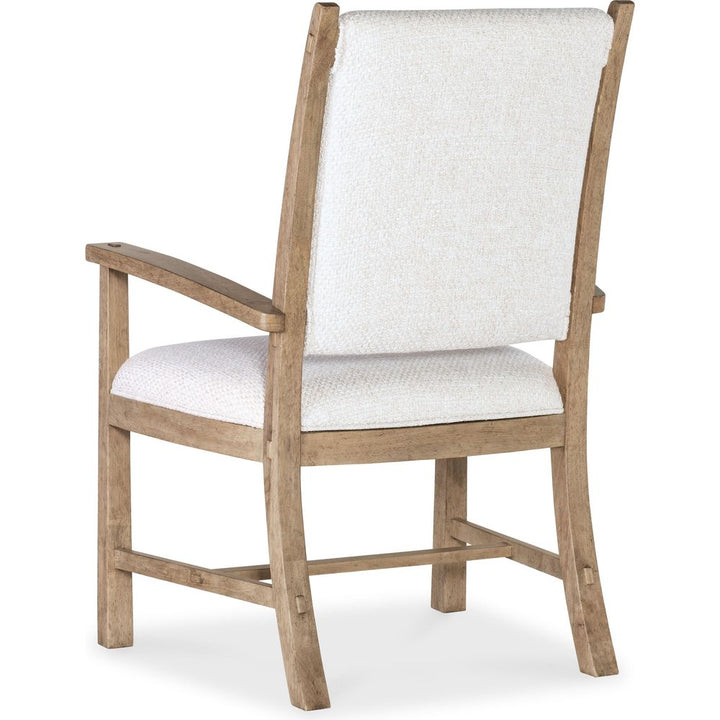 Vineyard Row Post Back Upholstered Arm Chair - Beige