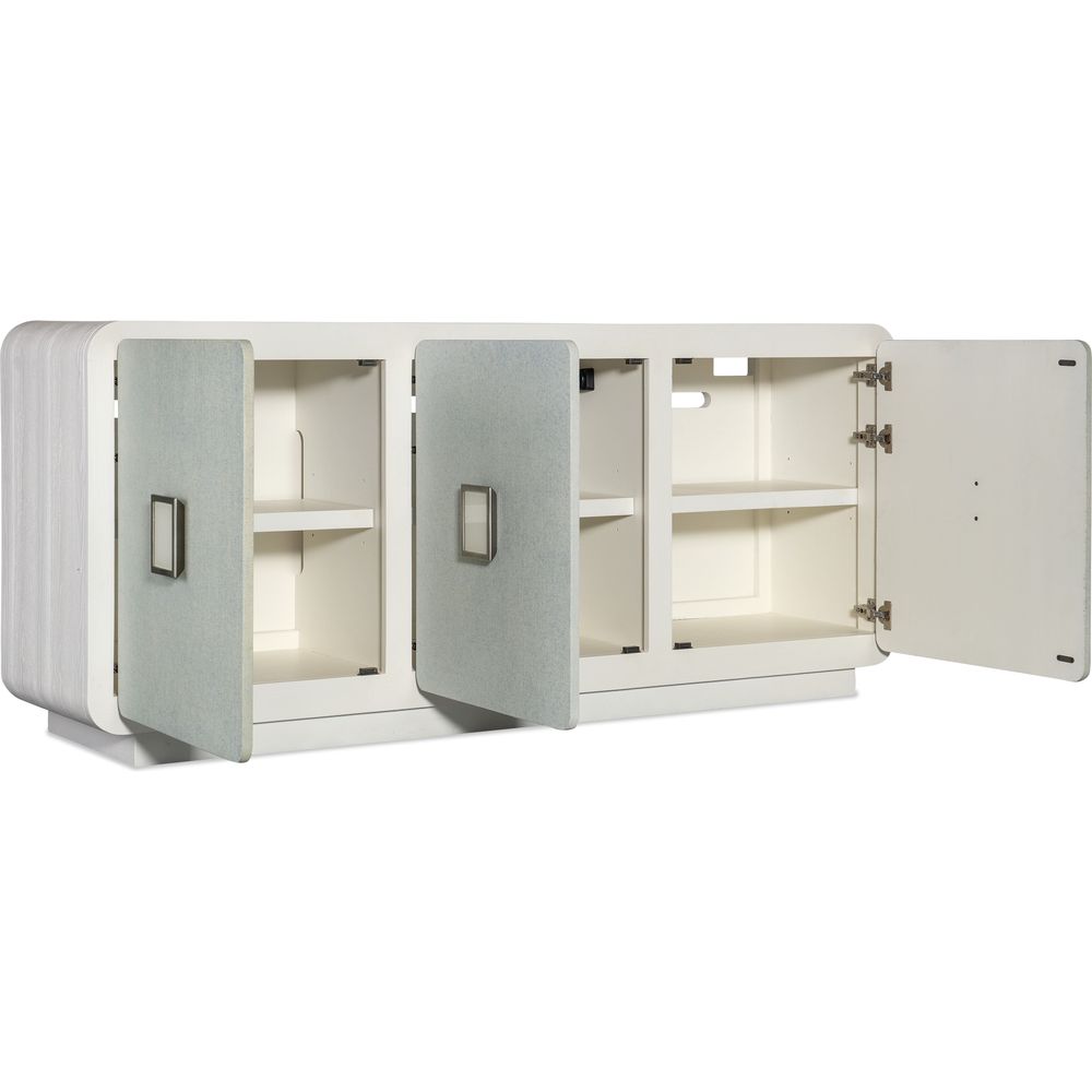 Sideboards & Credenzas Melange Atlantis Entertainment Credenza - Whites/Creams/Beiges