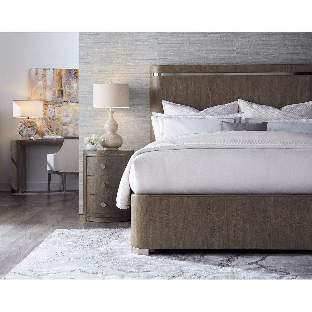 Beds Modern Mood King Panel Bed - Dark Wood