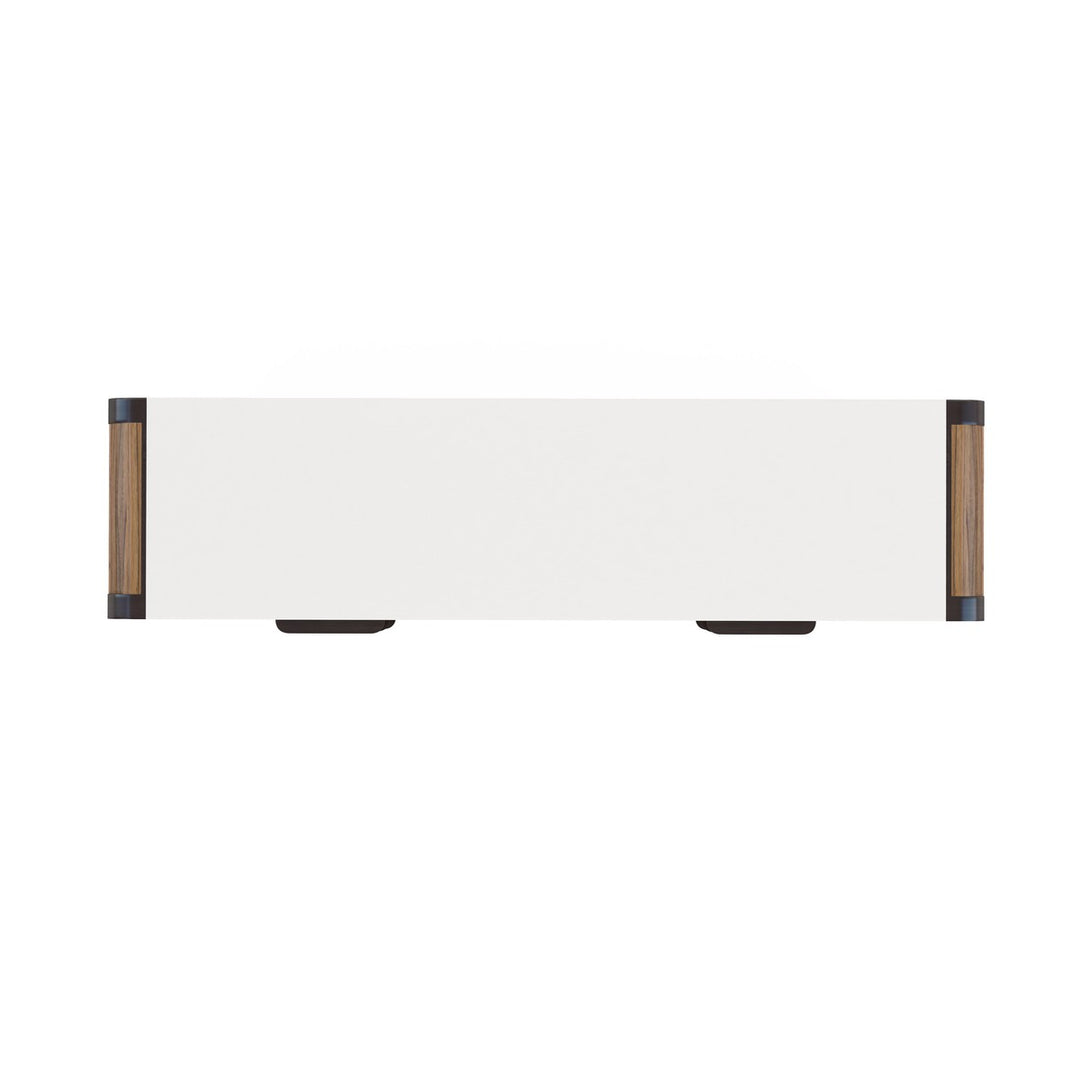 Portico Metal Leg Dresser - Brown, White