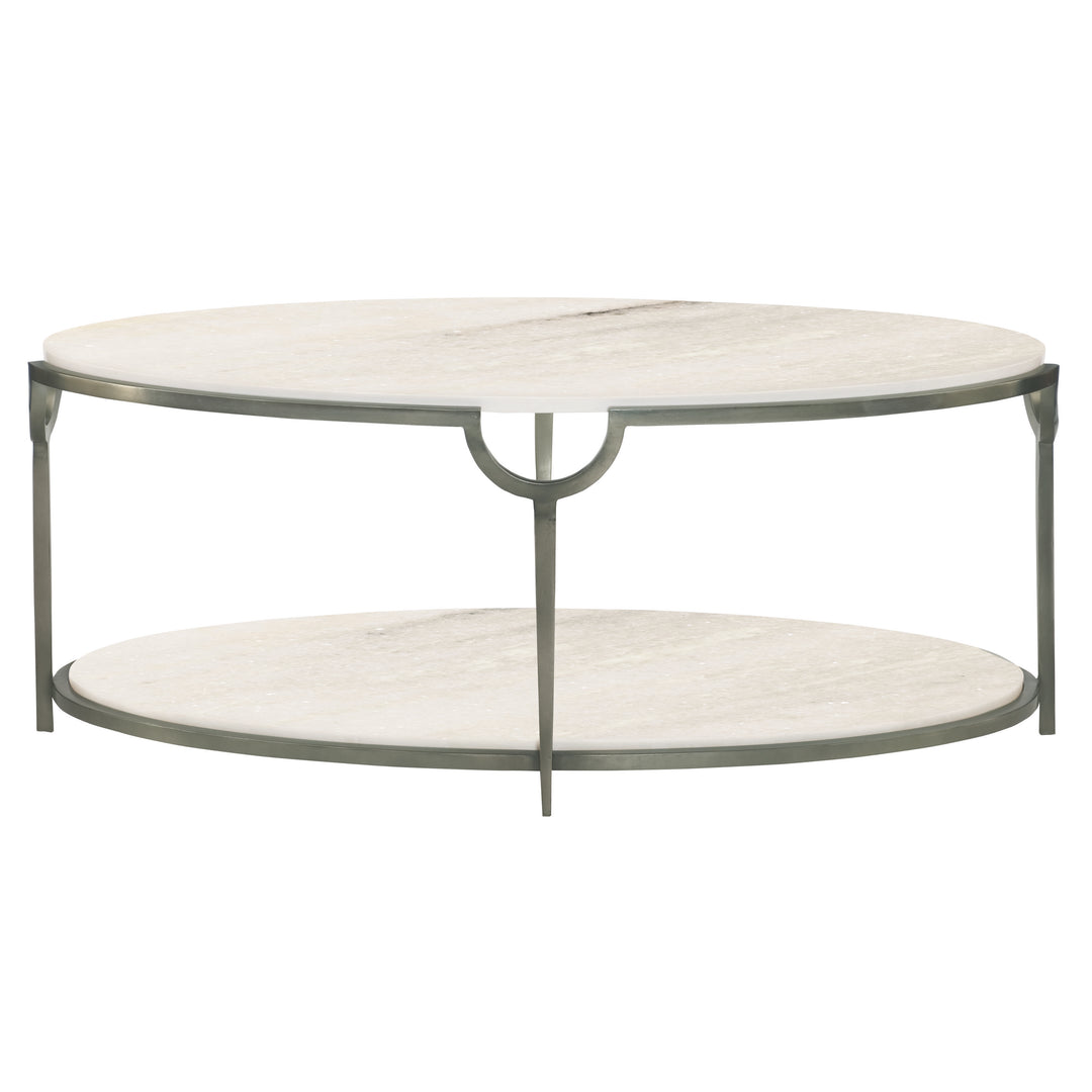 Morello Oval Metal Cocktail Table