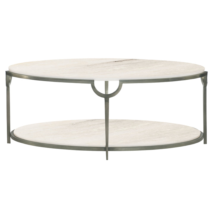 Morello Oval Metal Cocktail Table