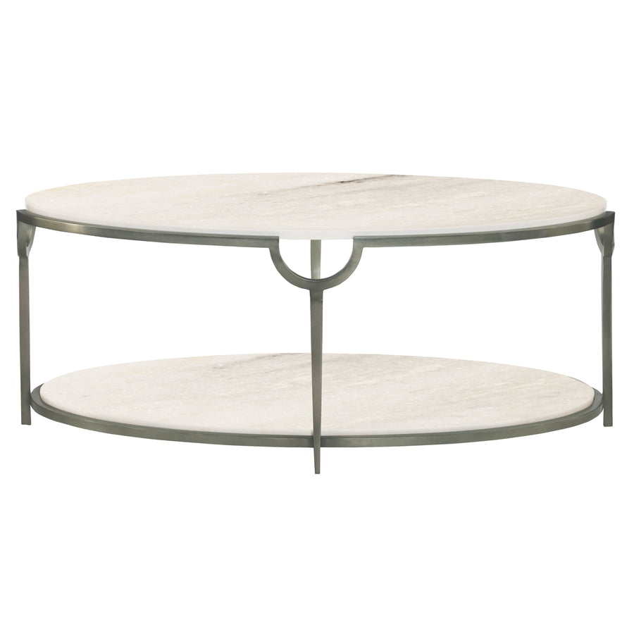 Morello Oval Metal Cocktail Table
