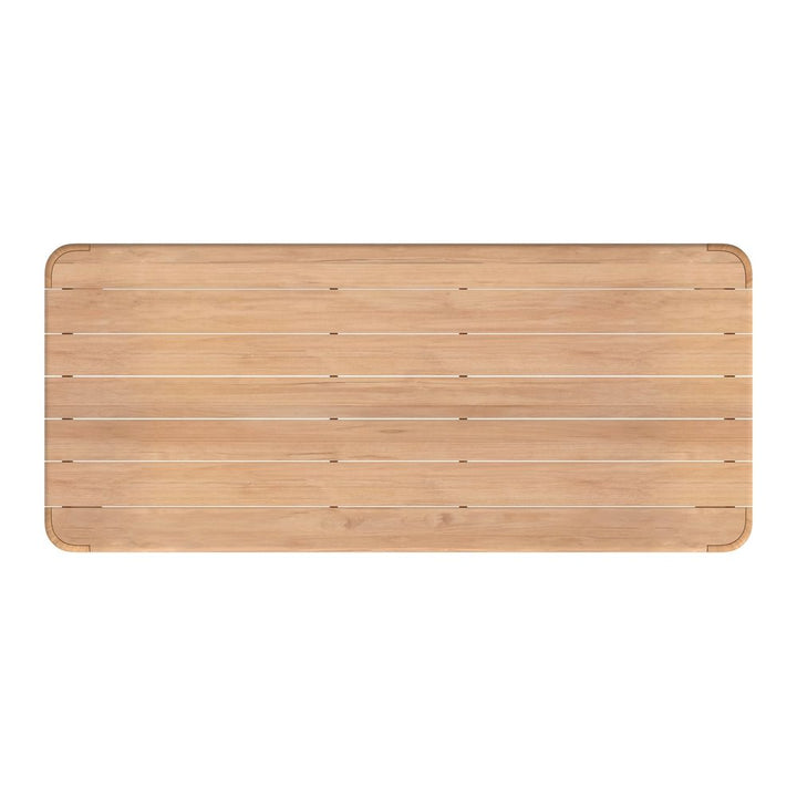 Outdoor Dining Tables Natural Teak 96" Dining Table