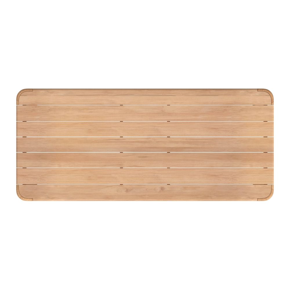 Outdoor Dining Tables Natural Teak 96" Dining Table