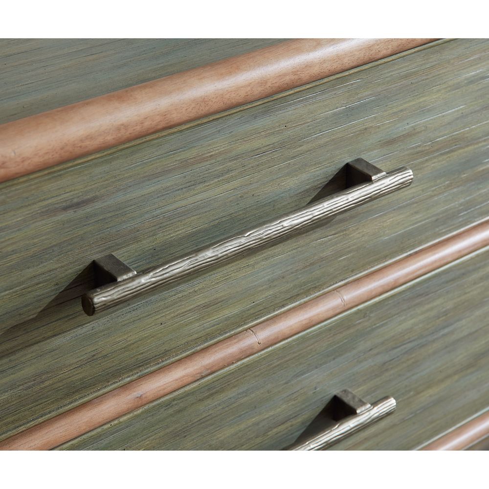 Retreat Pole Rattan Chest - Greens