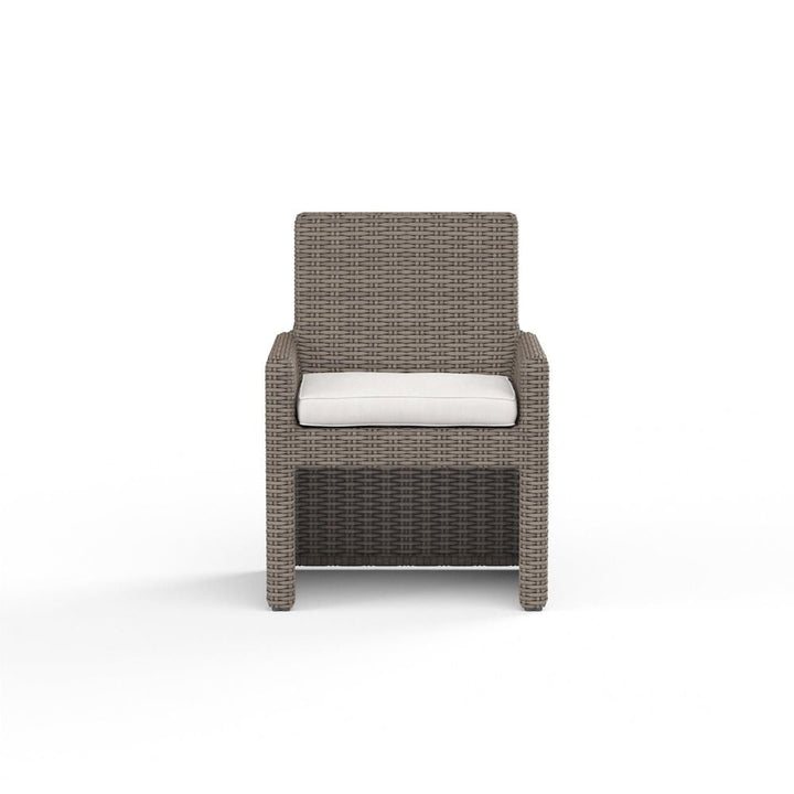 Outdoor Dining Chairs Coronado Dining Chair in Canvas Flax w/ Self Welt