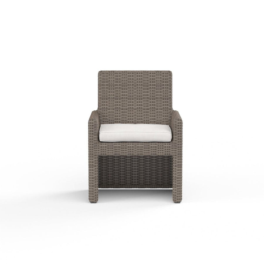 Outdoor Dining Chairs Coronado Dining Chair in Canvas Flax w/ Self Welt