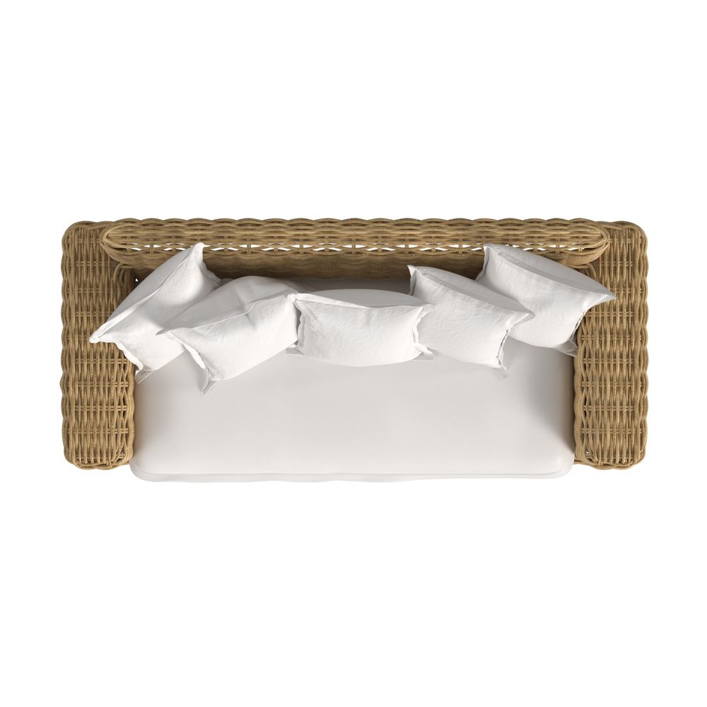 Playa Loveseat in Soothe Pearl w/ Flange Welt