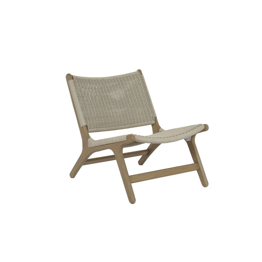 Outdoor Lounge Chairs Coastal Teak Cushionless Accent Chair