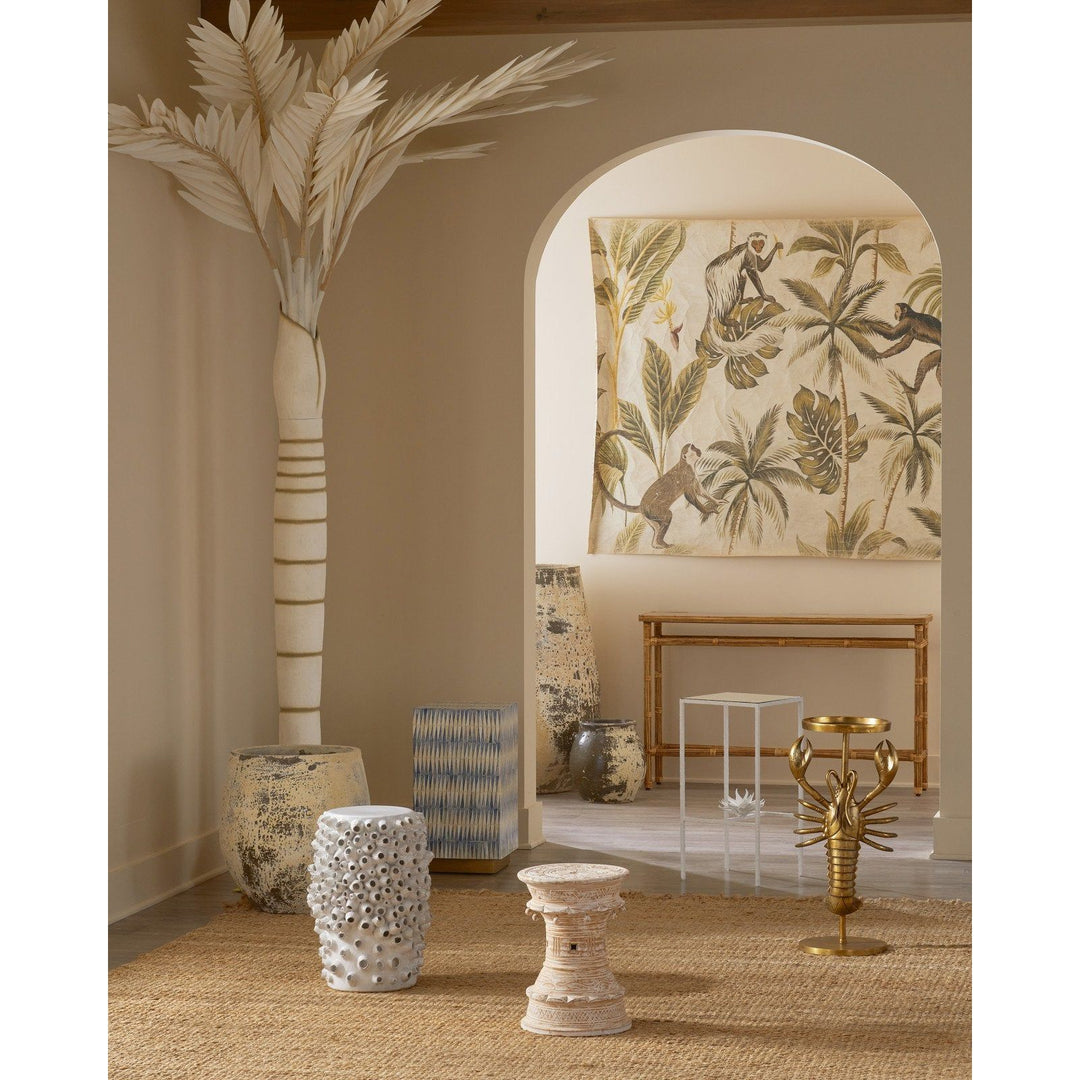 Sisalana White Accent Table