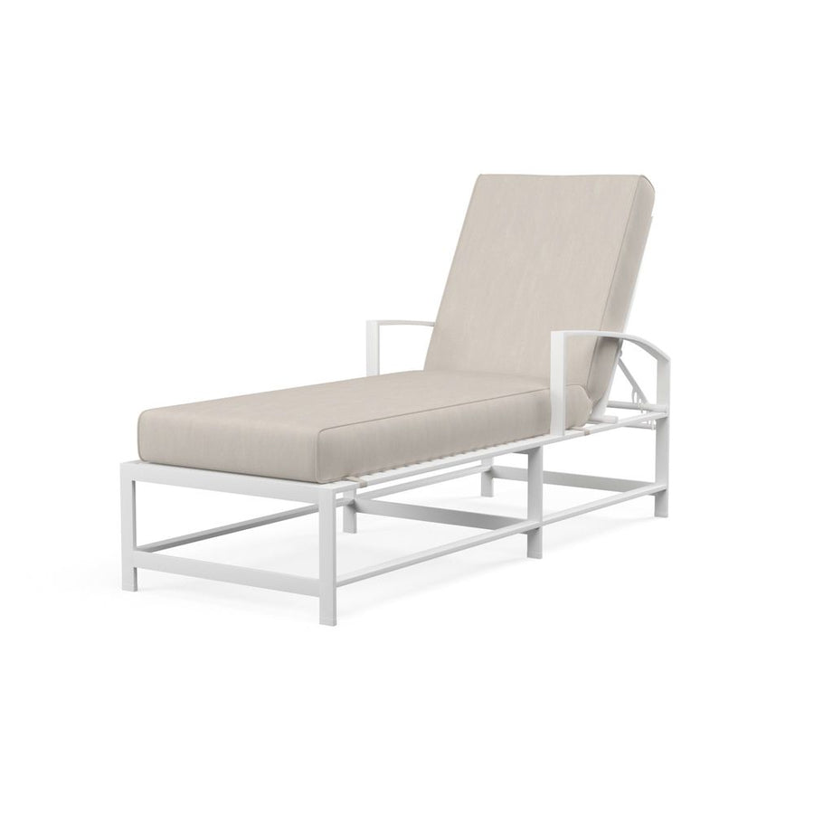 Outdoor Chaises Bristol Chaise in Canvas Flax w/ Self Welt