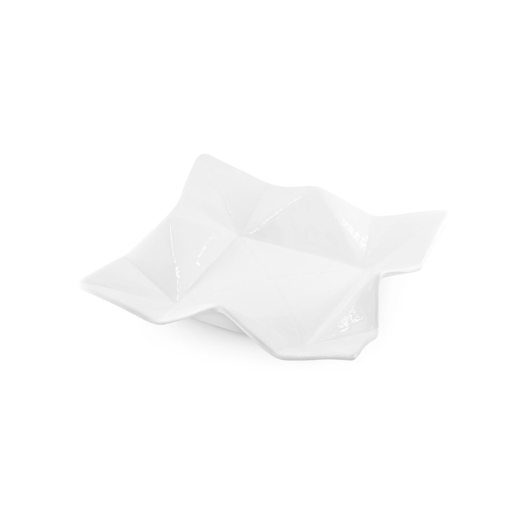 Origami Set of 3 Catch All, Blanc de Chine