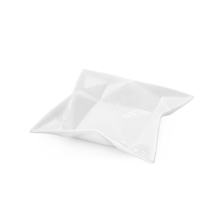 Origami Set of 3 Catch All, Blanc de Chine