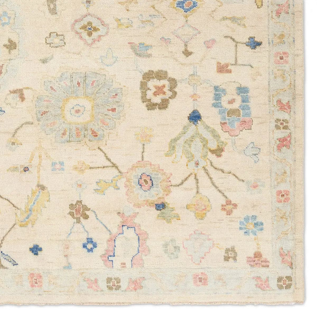 Aveline Handknotted Floral Cream/Multicolor Area Rug-Jaipur-JAIPUR-RUG157832-Rugs9x13-5-France and Son
