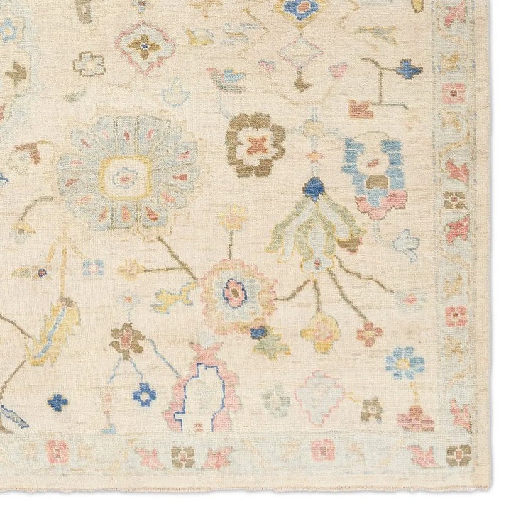 Aveline Handknotted Floral Cream/Multicolor Area Rug-Jaipur-JAIPUR-RUG157832-Rugs9x13-5-France and Son