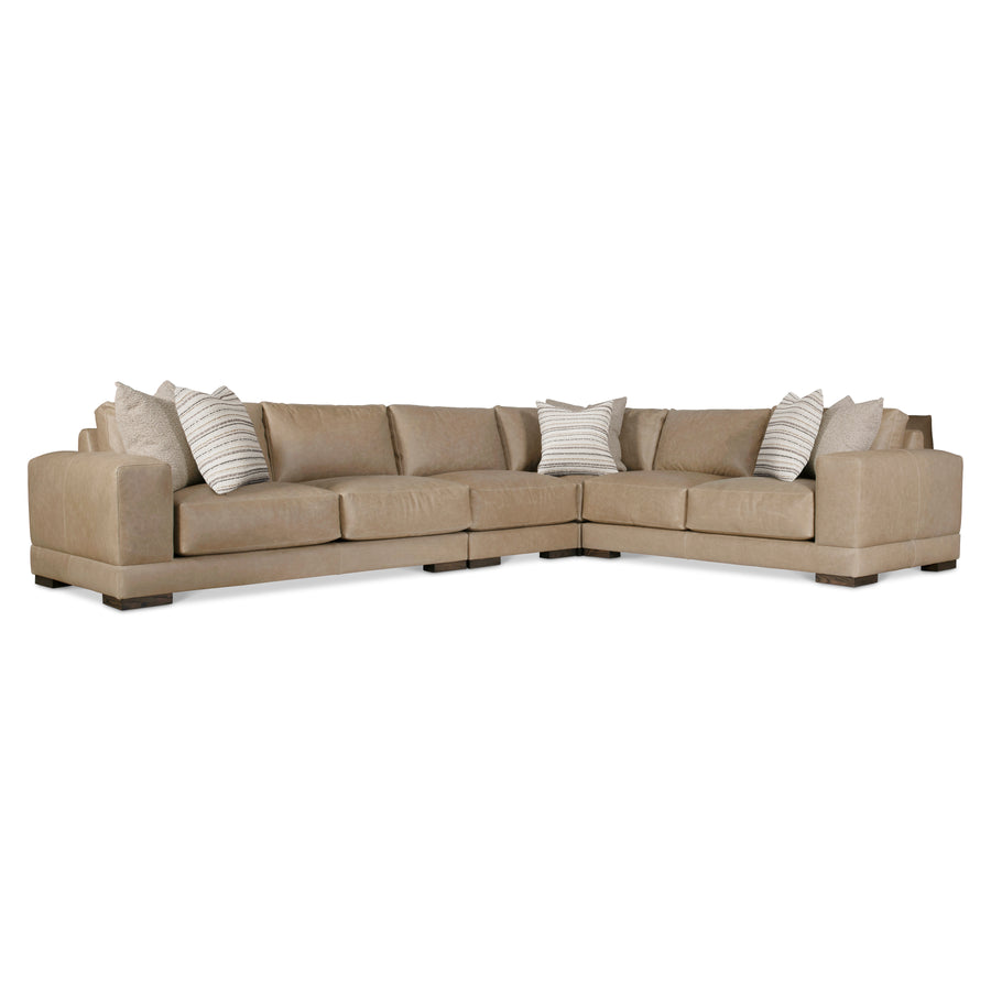 Lars Leather 4-Piece Sectional