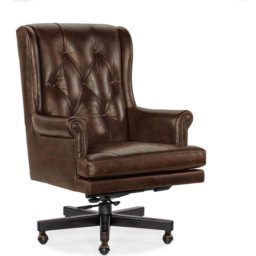 Task Chairs Charleston Executive Swivel Tilt Chair - Brown