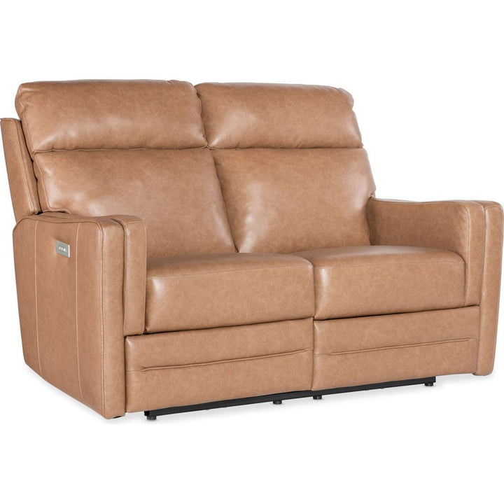 Sofas: Recliners Twain Zero Gravity Power Loveseat w/Power Headrest and Lumbar - Brown