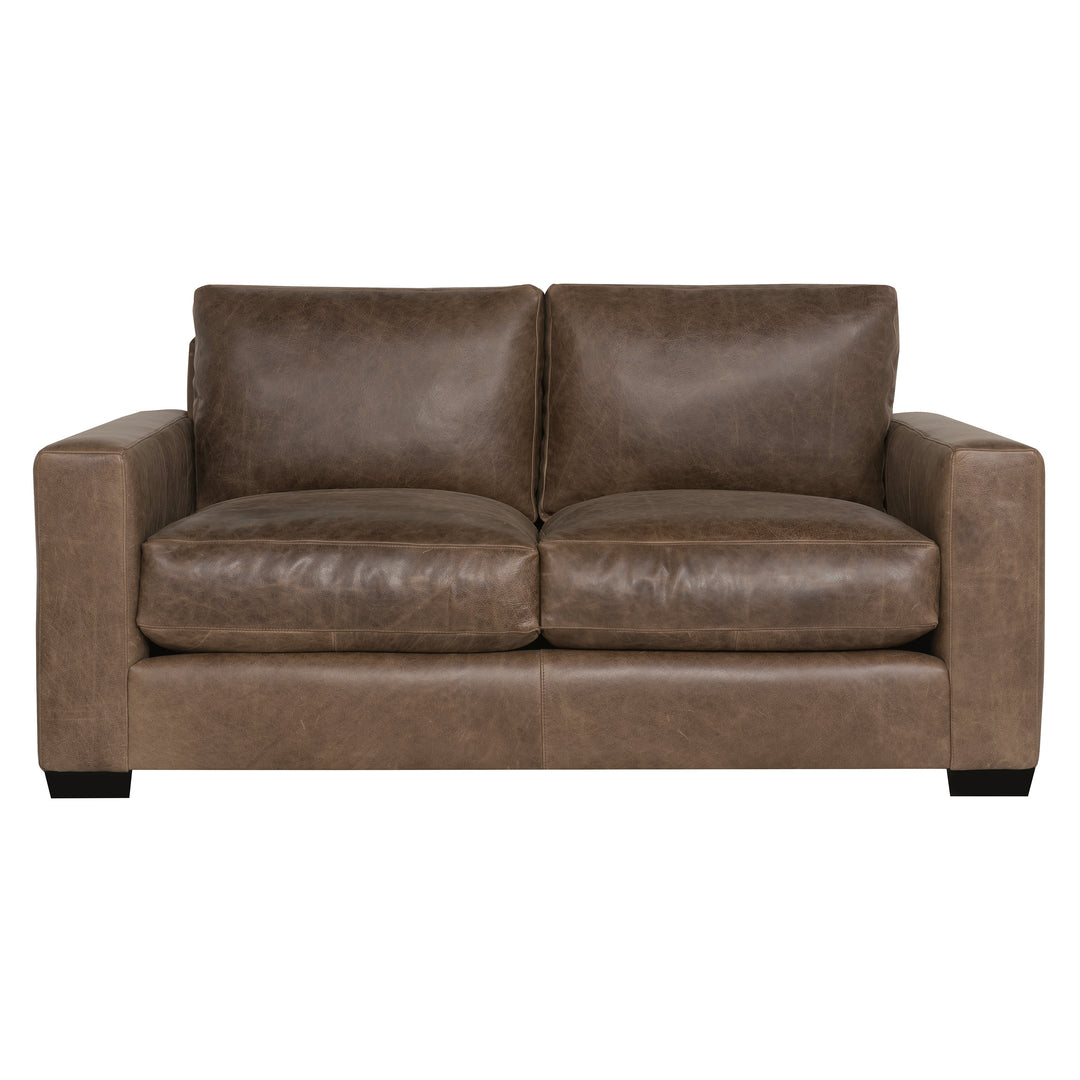 Dawkins Leather Loveseat Sofa