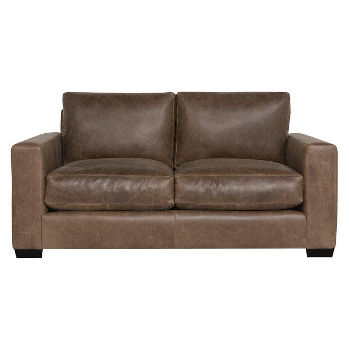 Dawkins Leather Loveseat Sofa