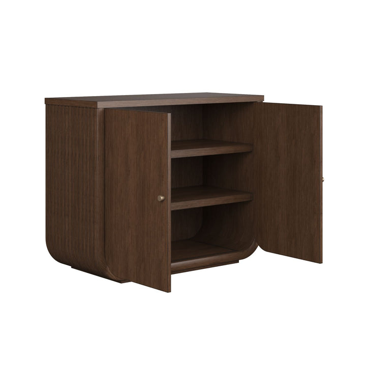 Verge Door Chest — Handcrafted Walnut