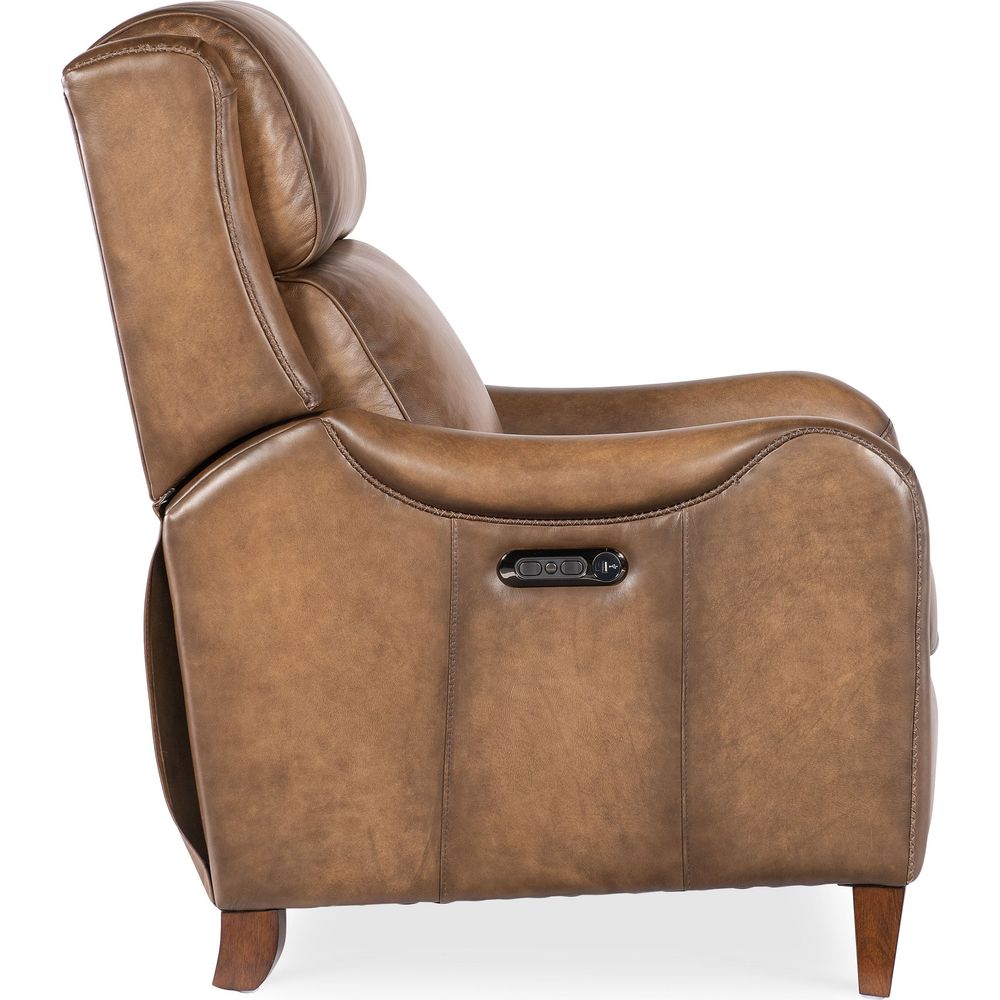 Carrington Power Recliner w/Power Headrest - Brown