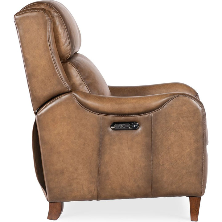Carrington Power Recliner w/Power Headrest - Brown