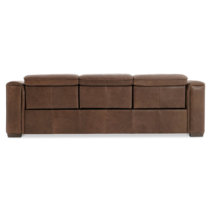 Billings Leather Power Motion Sofa Recliner