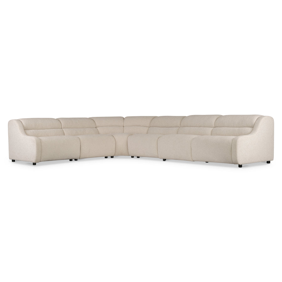 Gio Fabric 6 Piece Power Motion Sectional Recliner