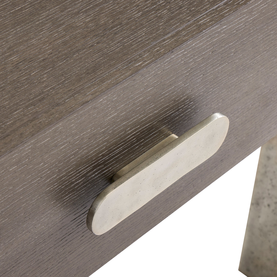 Prado Nightstand in Porcini & Bright Graphite Finishes