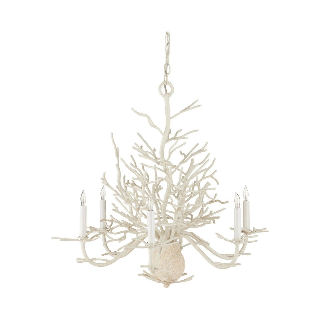 Seaward Small White Chandelier