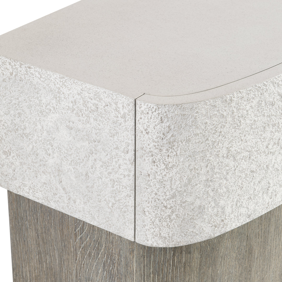 Monolith Faux Stone Nightstand