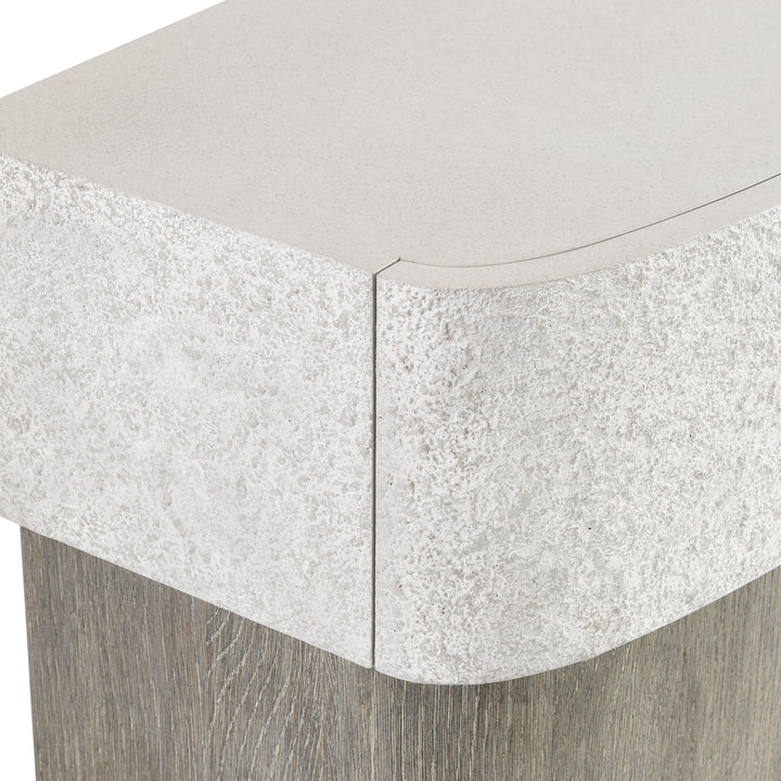 Monolith Faux Stone Nightstand