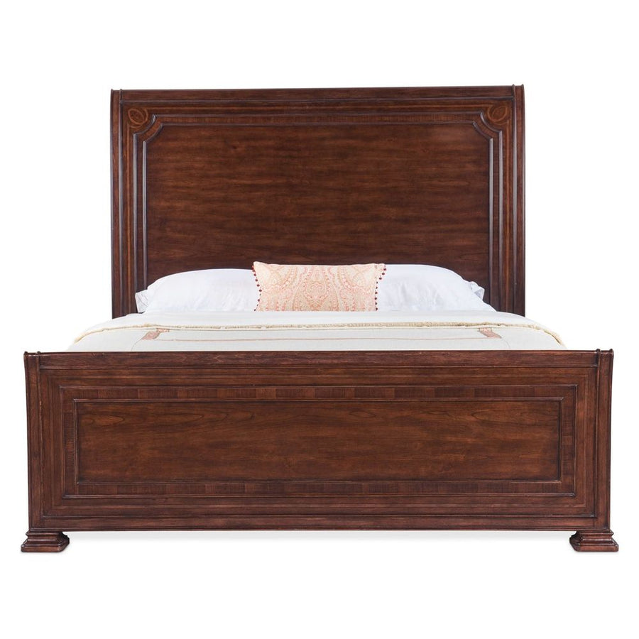 Beds Theodore Cal King Sleigh Bed - Dark Wood