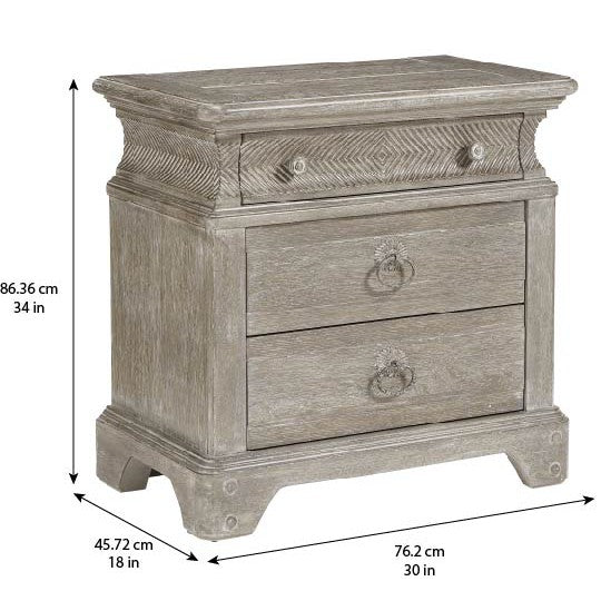 Summer Creek Light-Keeper's Bedside Chest - Grey